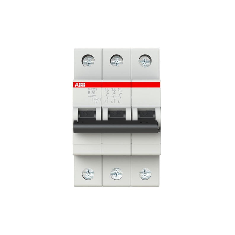 Wyłącznik automatyczny ABB SH203 3P B 6kA, 20 A