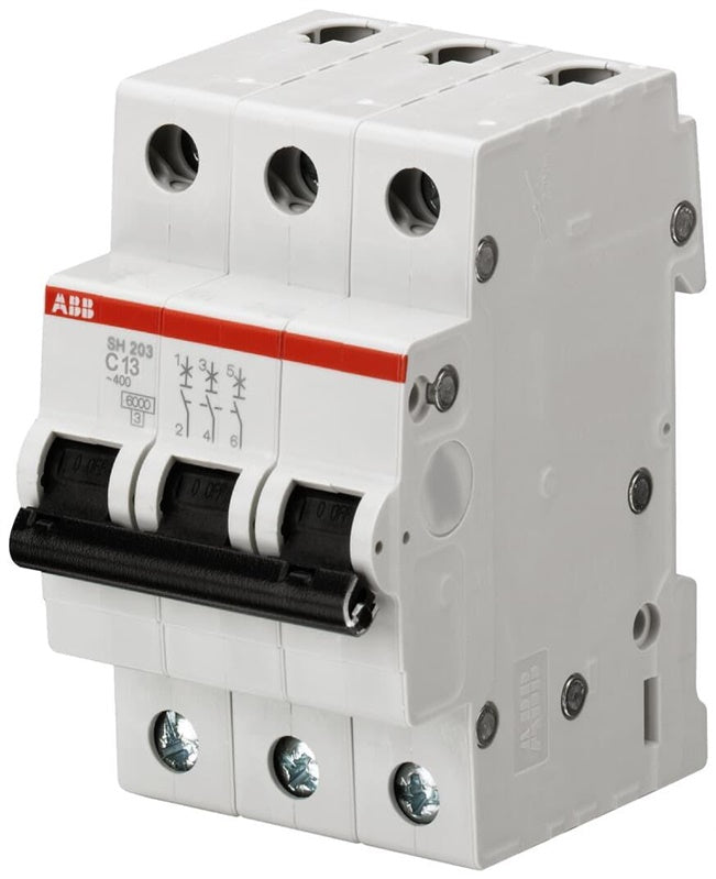 Wyłącznik nadprądowy ABB SH203 3P C 6kA, 63 A