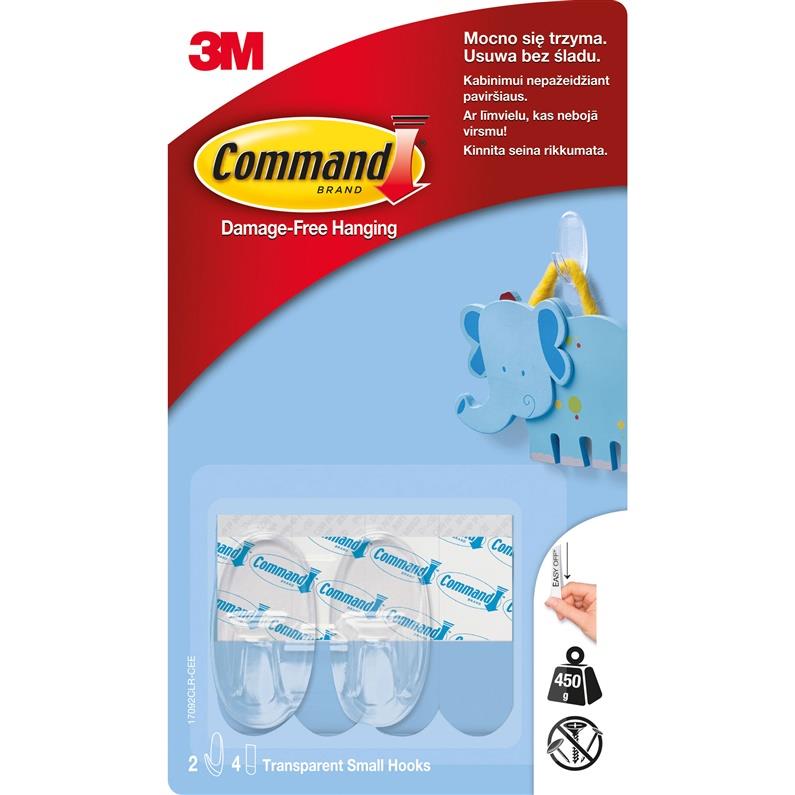 Klijuojamieji kabliukai „COMMAND“; 2 vnt.