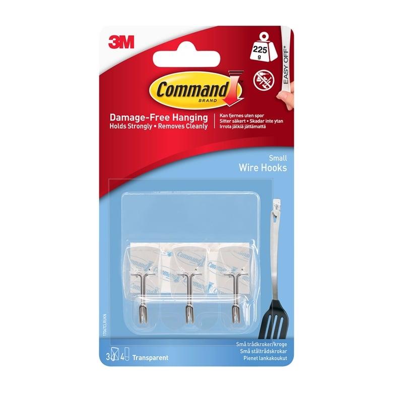 Przezroczyste haczyki COMMAND T17067CC, 3 szt.
