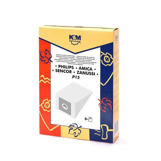 Worki do odkurzaczy K&M P15, 5 szt.