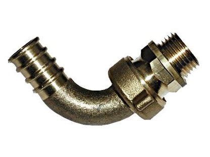 Złączka kątowa do węża, 1/2 cala x 18 mm, gwint zewnętrzny