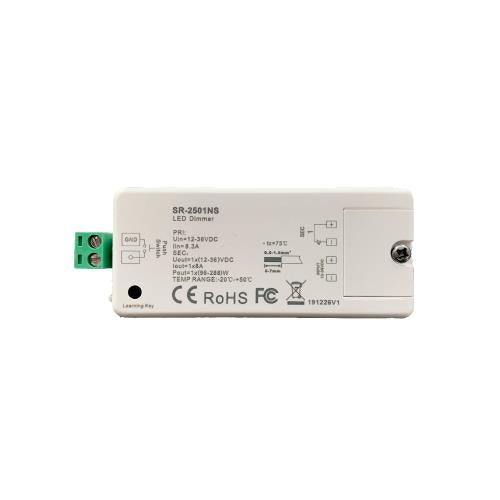 LED juostų valdymo sistemos imtuvas 12-36V 1X8A SR-2501NS