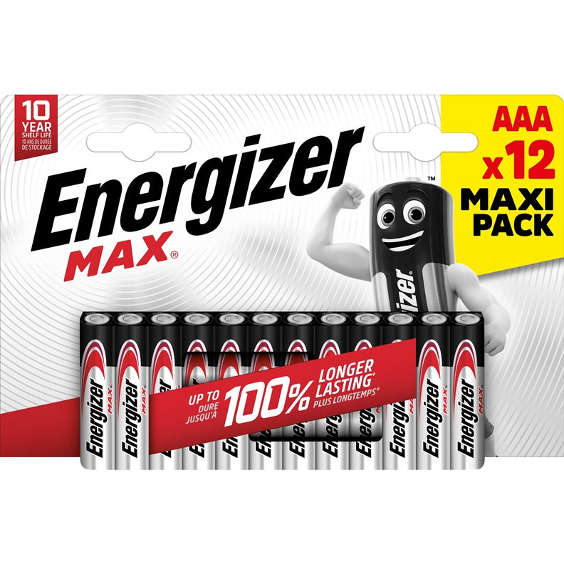 Elementai ENERGIZER MAX, AAA/LR03, 1.5V, 12vnt