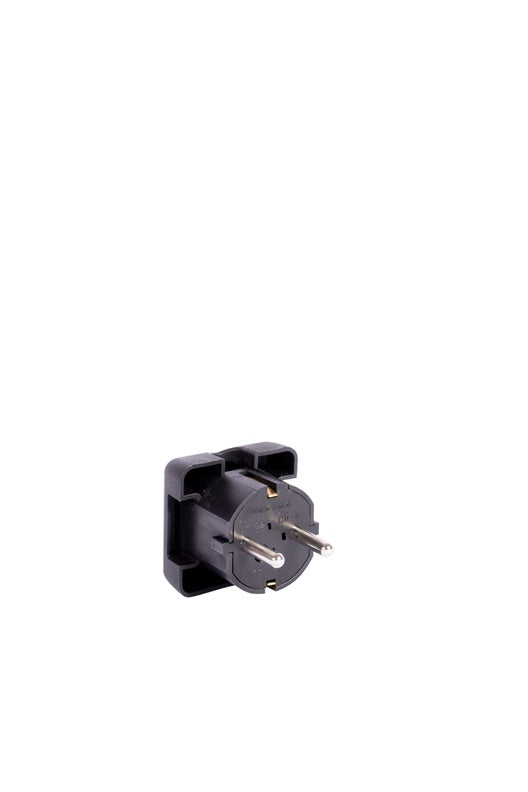 Kištukas kampu N&L, 3P, 16A, 250V, juodos spalvos