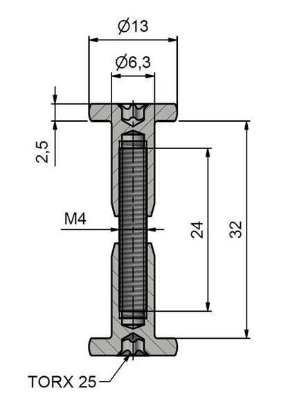 Plokščių veržikliai 8601/X, 32 mm