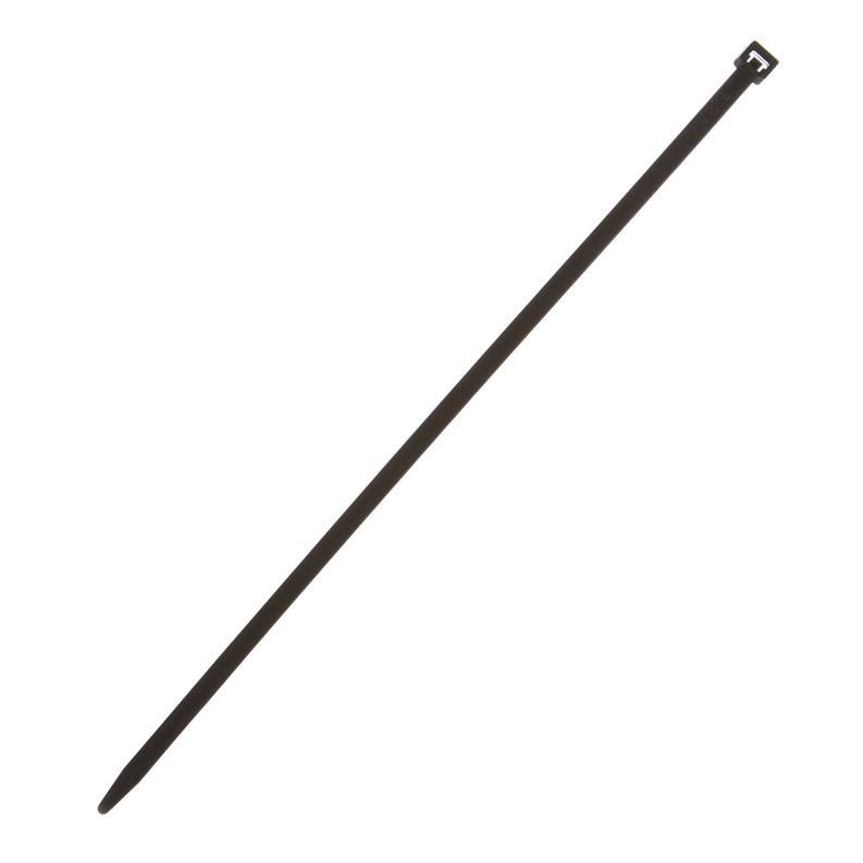 Tvirtinimo dirželis Elematic, 7,5 x 365 mm, juodas