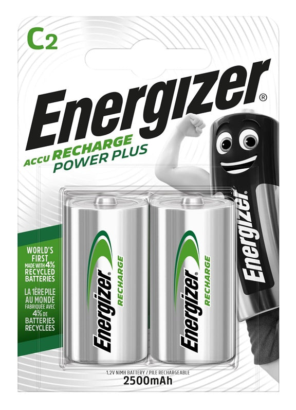 Akumulatory Energizer C 2500 mAh, 2 szt.