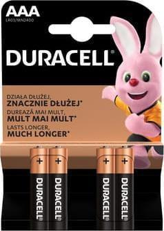 Baterie Duracell, AAA/LR03, 1,5V, 4 szt.