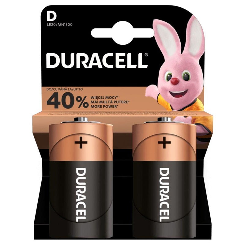Baterie DURACELL, D/LR20, 1.5V, 2 szt.