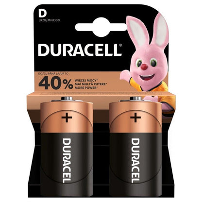 Baterie DURACELL, D/LR20, 1.5V, 2 szt.