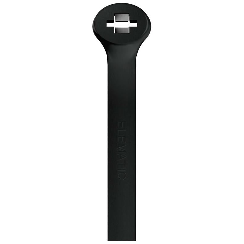 Laidų tvirtinimo dirželiai 2-LOCK, 2.5x100mm, juodi, 100vnt