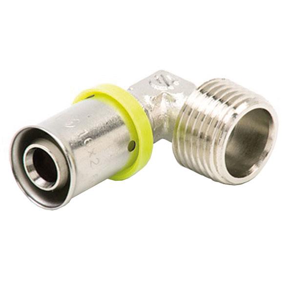 Alkūnė 873410A presuojama 16x2.00-1/2" išorinis sriegis