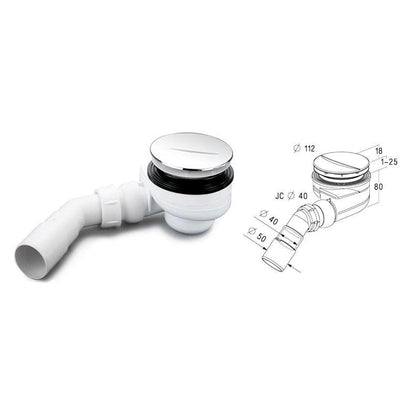 SYFON PRYSZNICOWY TURBOFLOW TB90S