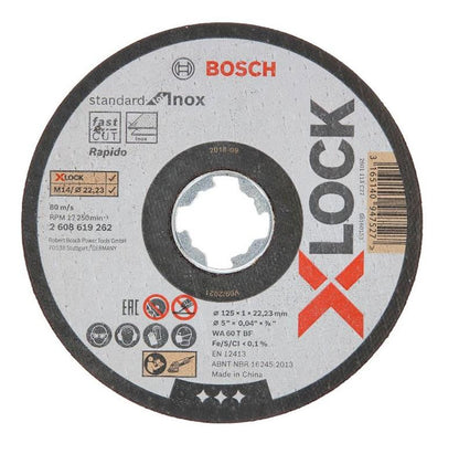 Tarcza tnąca Inox BOSCH X-LOCK 125x1 mm