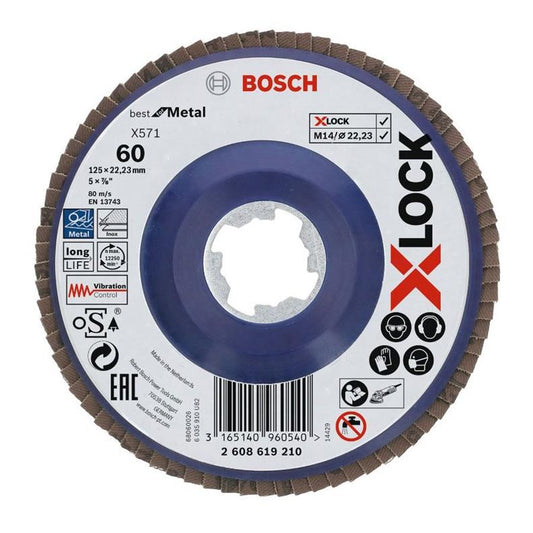 Tarcza listkowa BOSCH X-LOCK 125 mm, 60