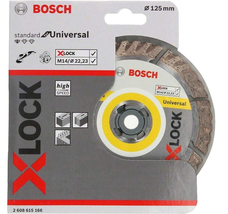 Deimantinis pjovimo diskas BOSCH X-LOCK 125x2x10 mm