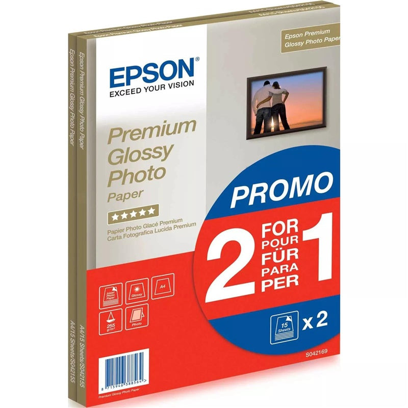 Papier fotograficzny Epson 255g/mkw 15szt, A4