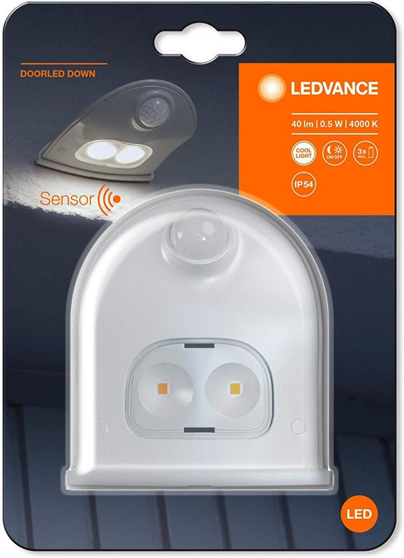 Šviestuvas Ledvance Doorled Down, LED, 0.5W, 4000K, 3xAA