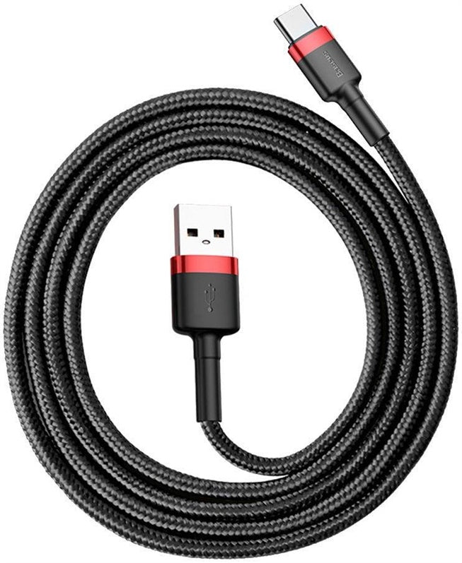 Laidas BASEUS USB TypeA M, USB TypeC M, 1m juodas CATKLF-B91
