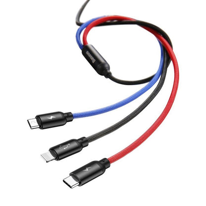 Adapteris BASEUS USB Type A M, USB TypyC, Micro, Lightning