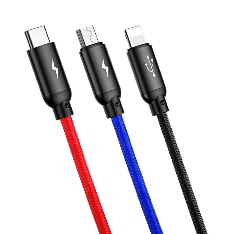 Adapteris BASEUS USB Type A M, USB TypyC, Micro, Lightning