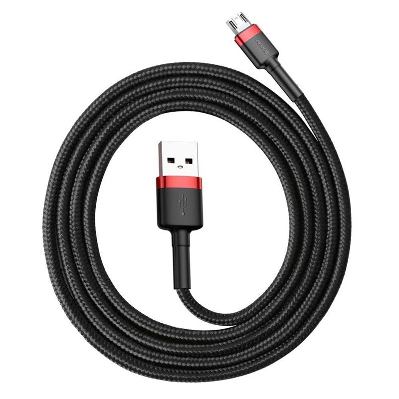 Kabelis BASEUS USB Type A M, MicroUSB M, 1m, juodas