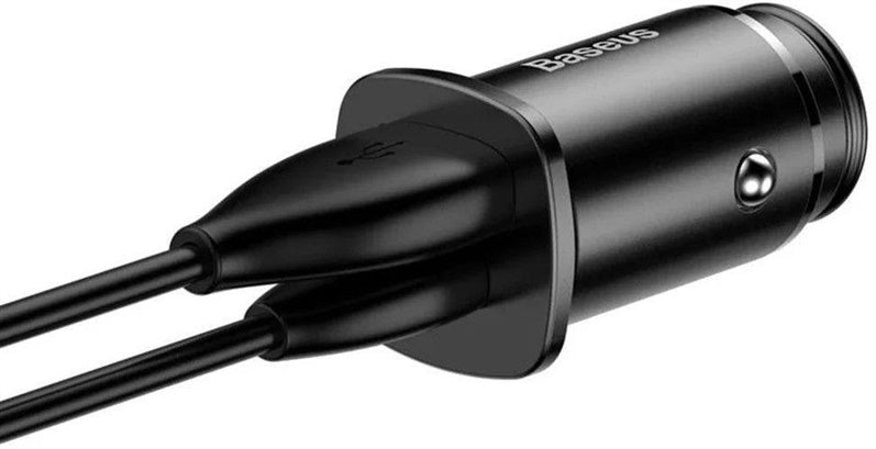 Ładowarka samochodowa USB 2.0 - USB-C 30W, czarna