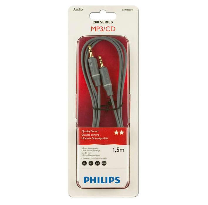 Kabel PHILIPS 3.5mm M, 3.5mm M, 1.5m, szary SWA4522S/10