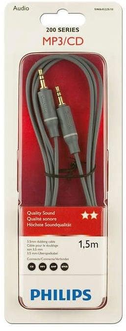 Kabel PHILIPS 3.5mm M, 3.5mm M, 1.5m, szary SWA4522S/10