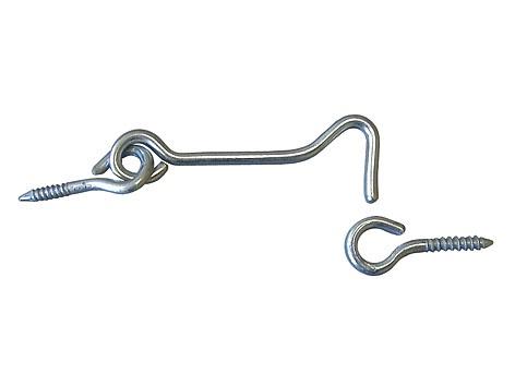 Kabliukas Domax 8871 K-60 201, sidabro, 60 mm x 14 mm