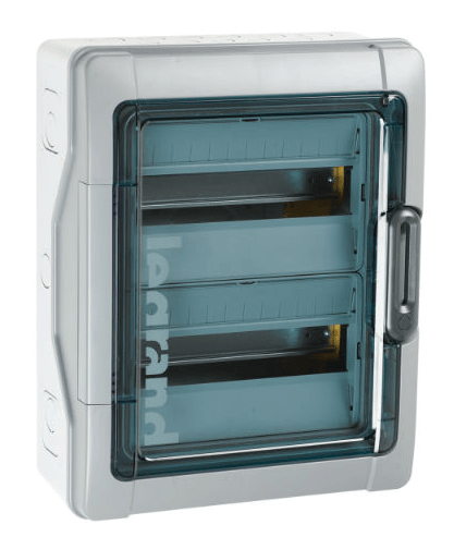 601982 PLEXO3 Modular distribution box 2×12, IP65, IK09 N/PE terminals