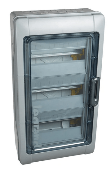 601983 PLEXO3 Modularer Verteilerkasten 3×12, IP65, IK09 N/PE-Klemmen