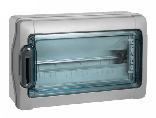 601985 PLEXO3 Modular distribution box 1×18, IP65, IK09 N/PE terminals