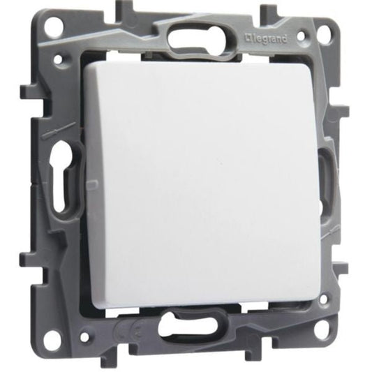 664701 NILOE Schalter 2-Wege 1-fach, 10A, weiß