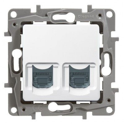 664774 Legrand NILOE Socket UTP 2xRJ45 8(8) Cat. 6, white