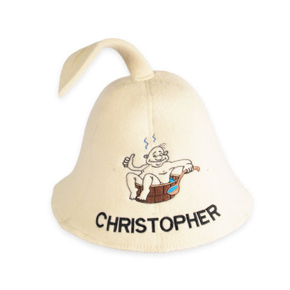 Personalized sauna hat