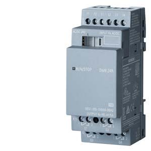 6ED1055-1HB00-0BA2 DM8 24R Erweiterungsmodul, PS/I/O: 24V/24V/Relais, 2 TE 4 DI/4 DO, AC/DC/NPN-Eingang für LOGO! 8