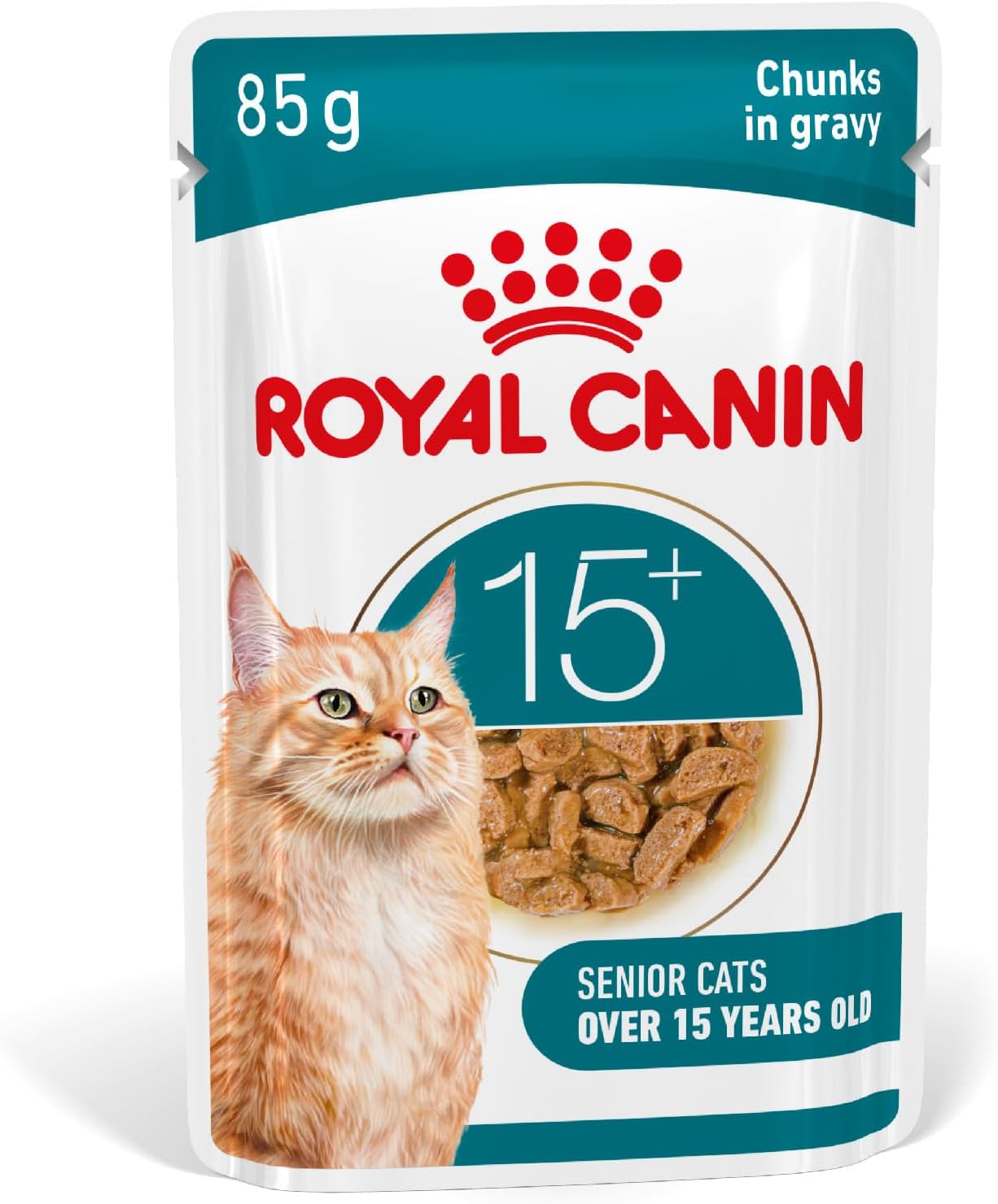 ROYAL CANIN Ageing 15+ Chunks In Gravy - Wet Food For Senior Cats 12x85g