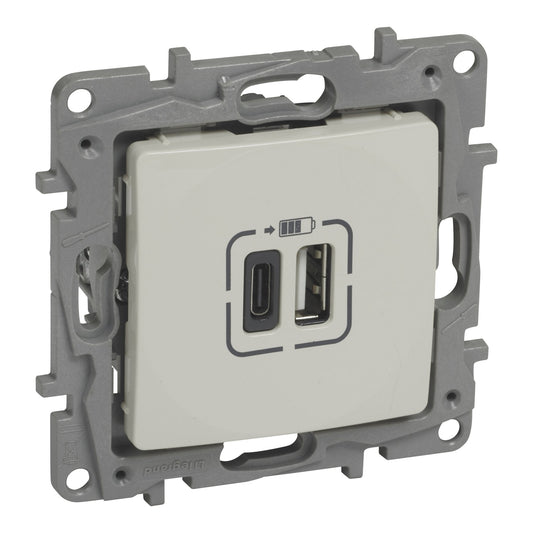 764697 Legrand NILOE Socket USB 2x2,4A , ivory