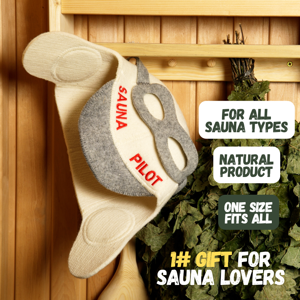 Sauna Hat ‘Sauna Pilot’ 100% Wool