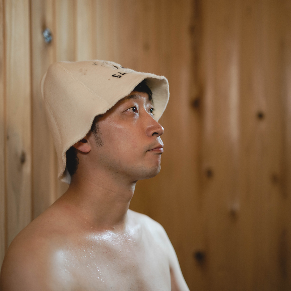 Sauna Hat ‘Sauna Boss’ 100% Wool