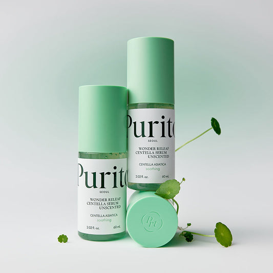 PURITO SEOUL Wonder Releaf Centella Serum Unscented - Bekvapis Veido Serumas su Centele 60ml