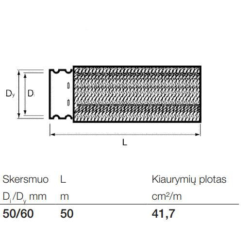 Karbowana rura drenażowa z geowłókniną Wavin, Ø 50/60 mm