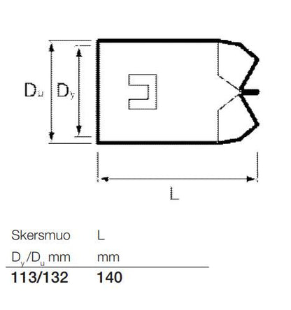 Drenažo vamzdžių aklė Wavin, Ø 113 mm