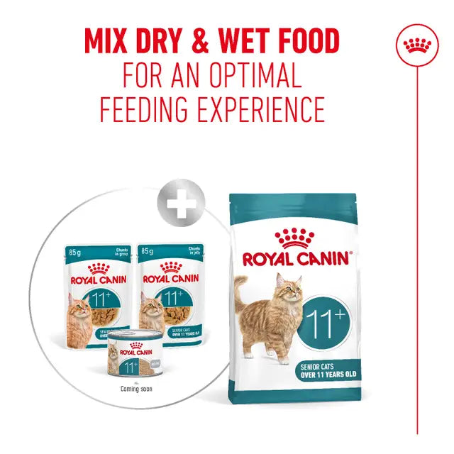 ROYAL CANIN Ageing 11+ Gravy - Wet Food for Senior Cats 12x85g