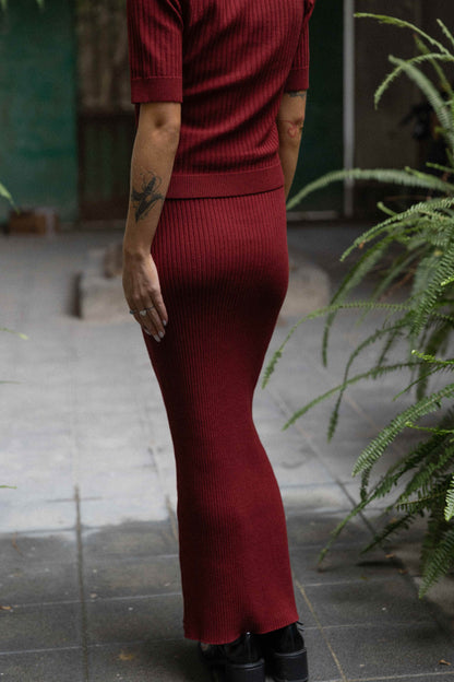 Madonna Co-ord Burgund
