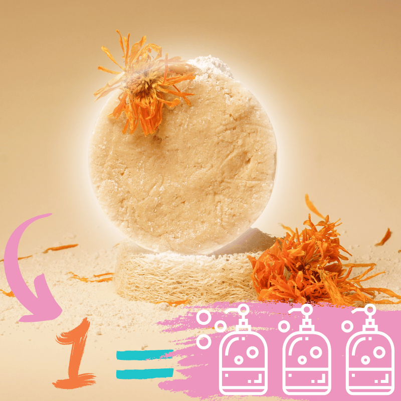 OUTRAGE | Gentle Natural Solid Shampoo for Sensitive Scalps &amp; Children - 100g.