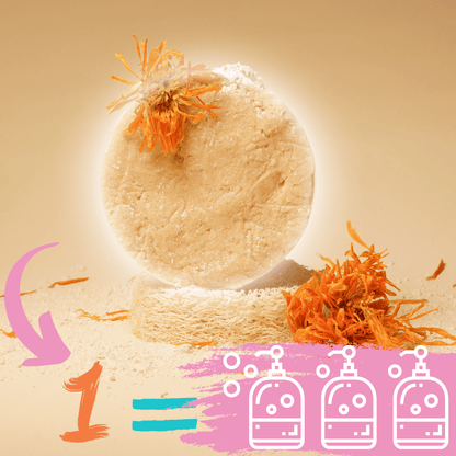 OUTRAGE | Gentle Natural Solid Shampoo for Sensitive Scalps &amp; Children - 100g.