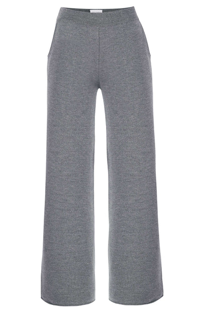 Bene 100% Merino Wide Pants Hellgrau